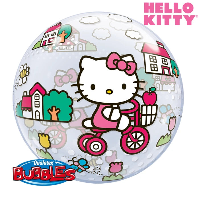 Hello Kitty Bike 22"/56cm Bubble Balloon