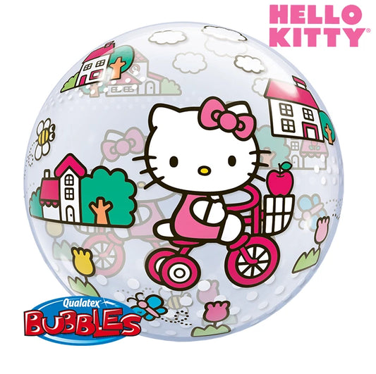 Hello Kitty Bike 22"/56cm Bubble Balloon