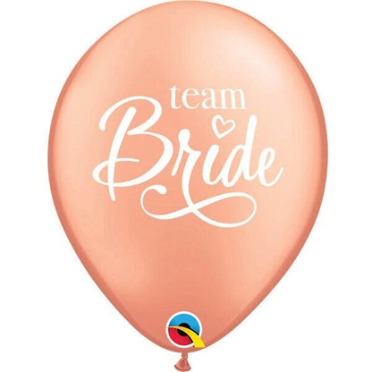 Qualatex Team Bride Rose Gold 11" Latex Balloons 25Pc/Bag