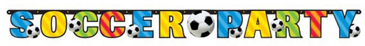 Soccer Party Letter Banner (1.98m)