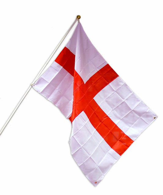 Amscan St Georges England Flag 6ft Pole and Mount (Flag: 5x3 ft)
