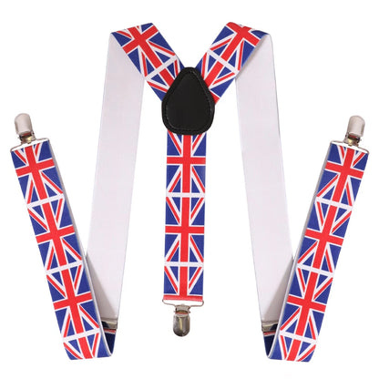 Smiffy's Adjustable Union Jack Braces one Size Adult