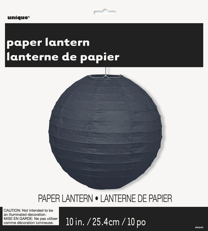 Unique Black 10" Paper Lantern