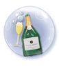 Bubbly Champagne Bottle 24"/61cm Bubble Balloon