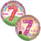 7th Pink Princess Fairy tale Castle Double Sided 18-inch Balloon
