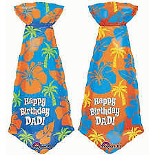 Anagram Cheesy Happy Birthday Dad Tie 39" Foil Balloon