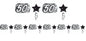 Creative Party Elegant Black & Silver 50th Birthday Foil Garland 3m