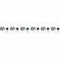 Creative Party Elegant Black & Silver Birthday Foil Garland 3m
