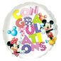 Anagram Disney Mickey & Minnie Mouse Congratulations 17" Foil Balloon