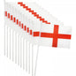 England St Georges Hand Waving Flags 12pcs
