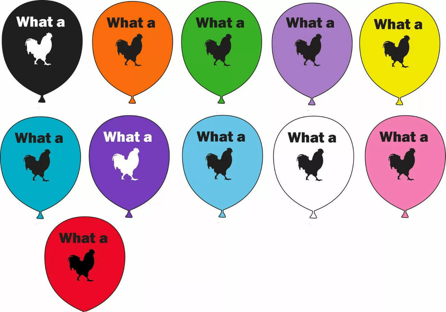 Rude Printed Latex Balloons 18+