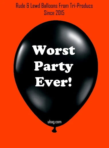 Rude Printed Latex Balloons 18+