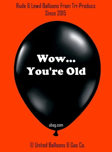 Rude Printed Latex Balloons 18+