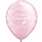 Qualatex Pearl Pink Communion Butterflies 11" Latex Balloons 25Pc/Bag