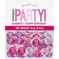 Pink, Purple & Silver Happy 70th Birthday Confetti 14g